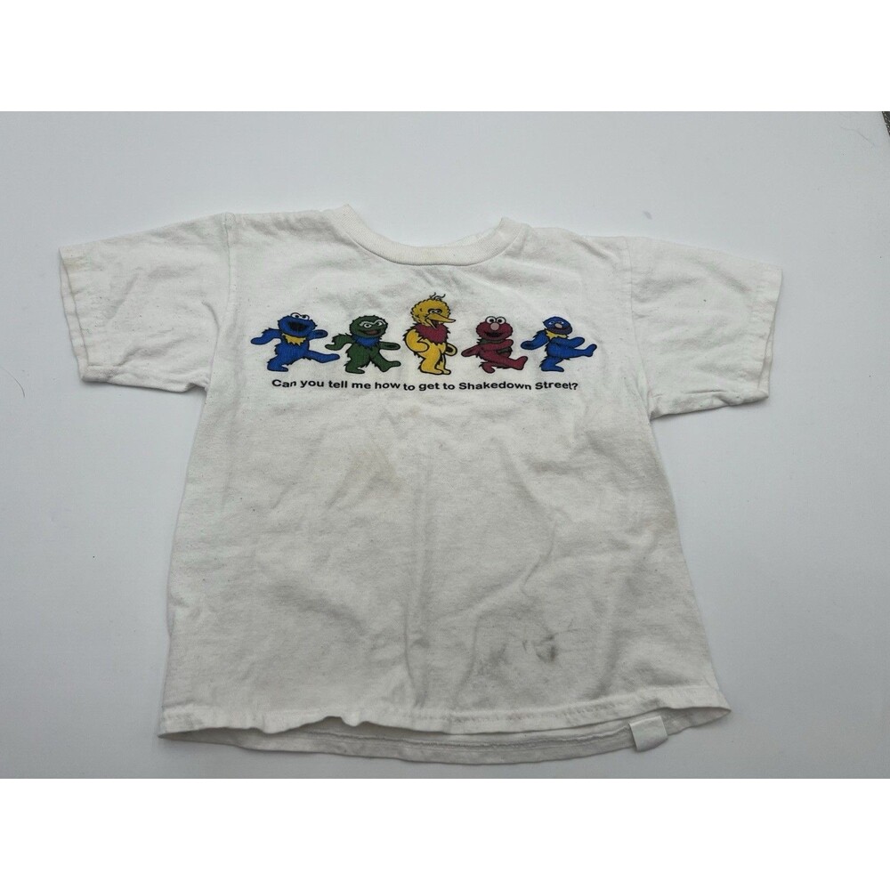 Sesame Street Grateful Dead How To Get To Shakedown Street Toddler Shirt 4T